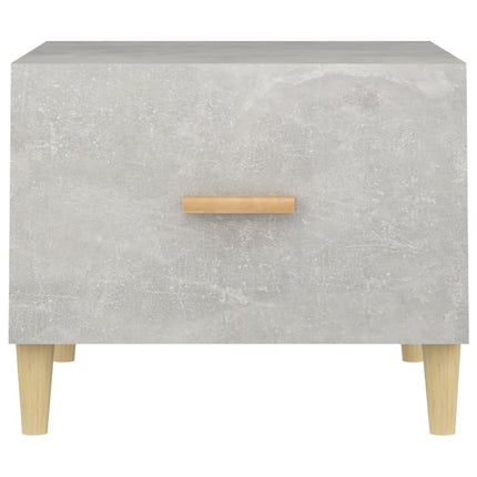 sofaborde 2 stk. 50x50x40 cm konstrueret træ betongrå