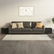 sofabord med metalben 2 stk. 50x50x40 cm sort