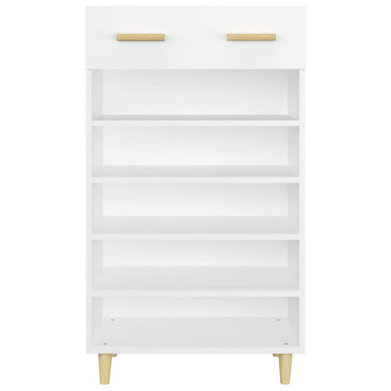 skoreol 60x35x105 cm konstrueret træ hvid