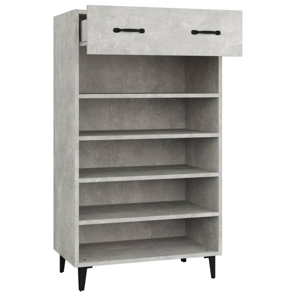 skoreol 60x35x105 cm konstrueret træ betongrå
