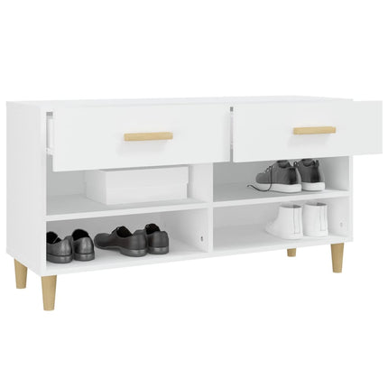 skoreol 102x35x55 cm konstrueret træ hvid