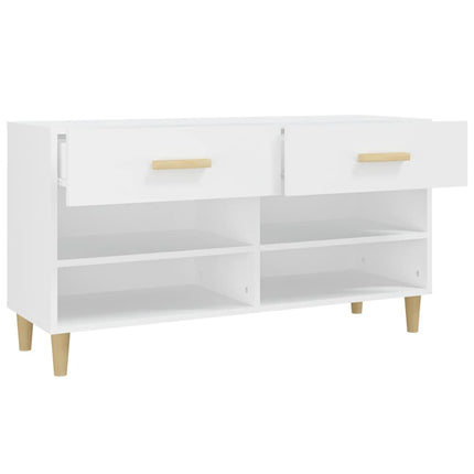 skoreol 102x35x55 cm konstrueret træ hvid