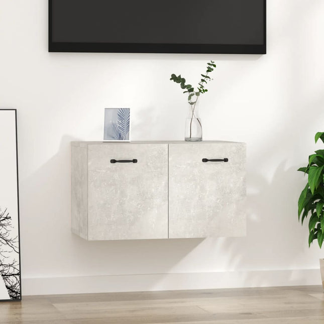 vægskab 60x36,5x35 cm konstrueret træ betongrå