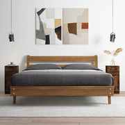 skænk 30x30x70 cm konstrueret træ røget egetræsfarve