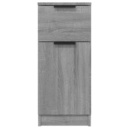 skænke 2 stk. 30x30x70 cm konstrueret træ grå sonoma-eg