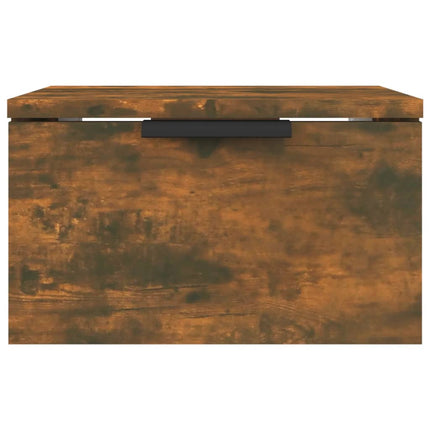 væghængt sengebord 34x30x20 cm røget egetræsfarve