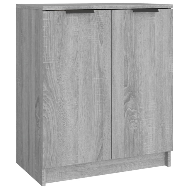 skoskab 59x35x70 cm konstrueret træ grå sonoma-eg