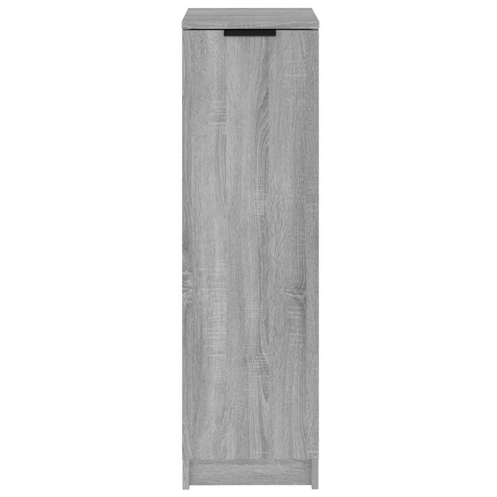 skoskab 30x35x100 cm konstrueret træ grå sonoma-eg