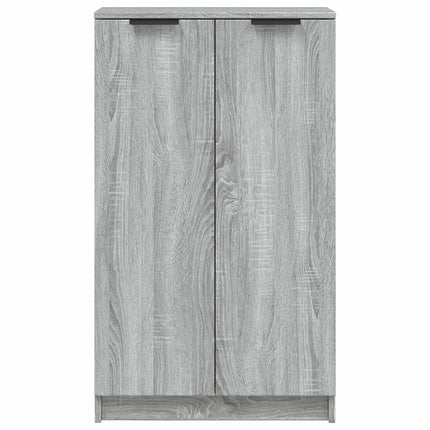 skoskab 59x35x100 cm konstrueret træ grå sonoma-eg