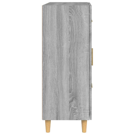 skænk 69,5x34x90 cm konstrueret træ grå sonoma-eg