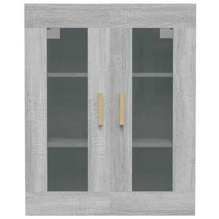 vægskab 69,5x34x90 cm grå sonoma-eg