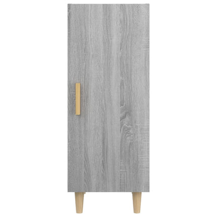 skænk 34,5x34x90 cm konstrueret træ grå sonoma-eg