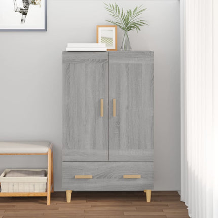 skab 70x31x115 cm konstrueret træ grå sonoma-eg
