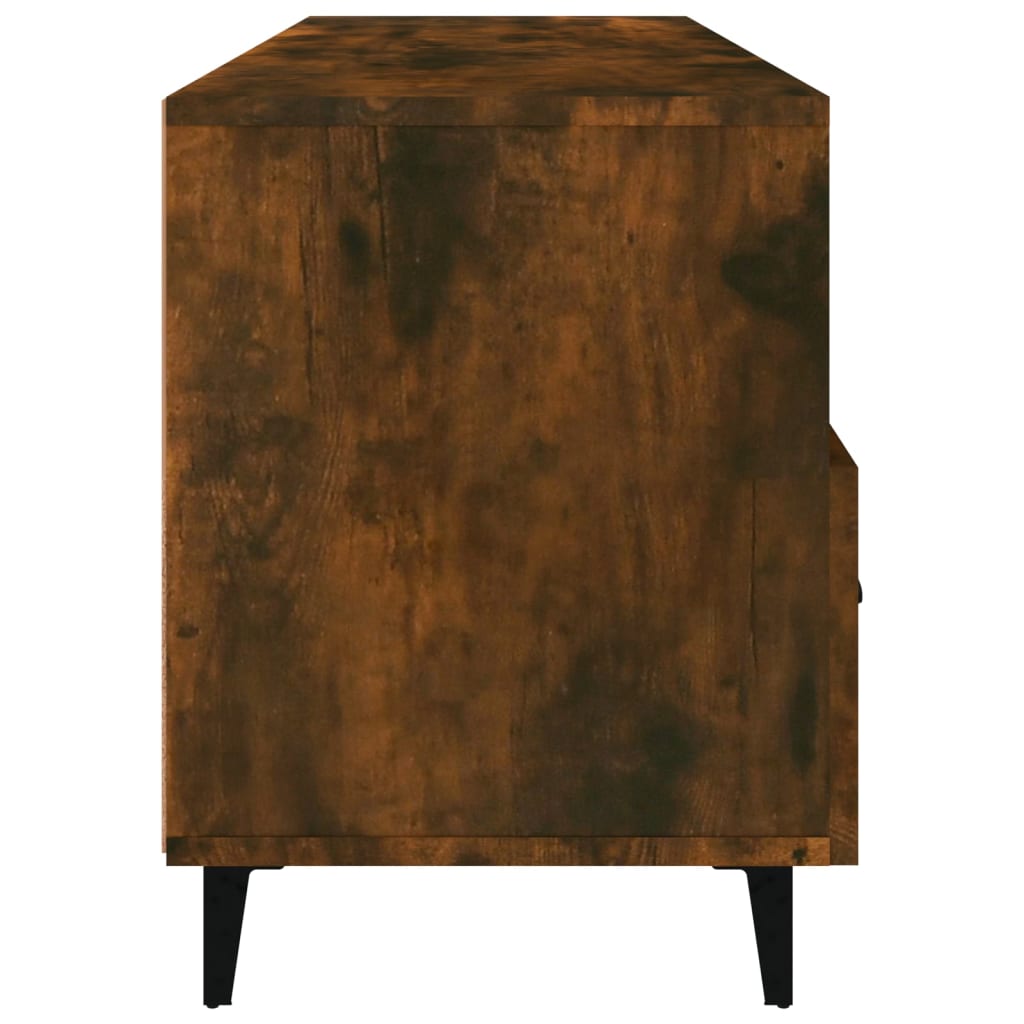 tv-bord 102x35x50 cm konstrueret træ røget egetræsfarve