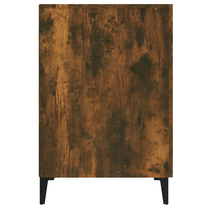 skrivebord 140x50x75 cm konstrueret træ røget egetræsfarve