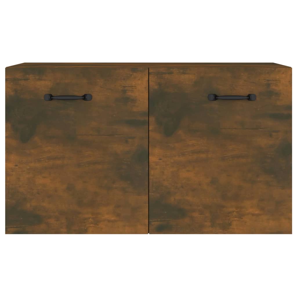 vægskab 60x36,5x35 cm konstrueret træ røget egetræsfinish