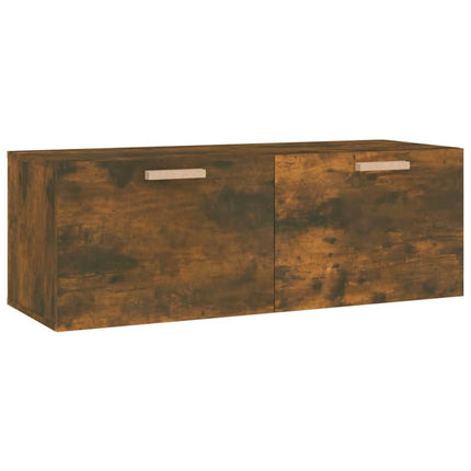 vægskab 100x36,5x35 cm konstrueret træ røget sonoma-eg