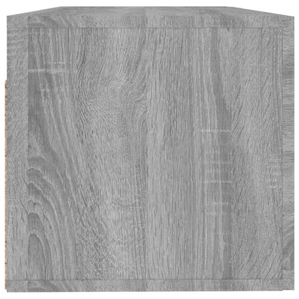 vægskab 100x36,5x35 cm konstrueret træ grå sonoma-eg