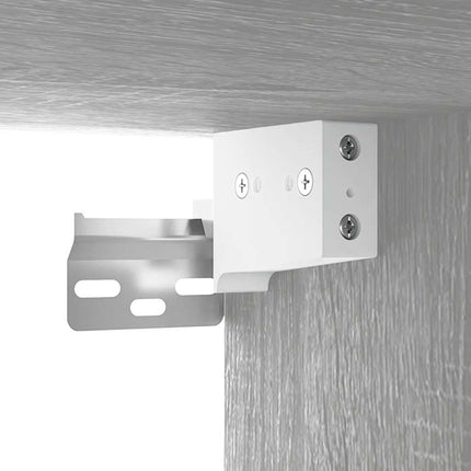 tv-skabe 2 stk. 80x30x30 cm konstrueret træ grå sonoma-eg