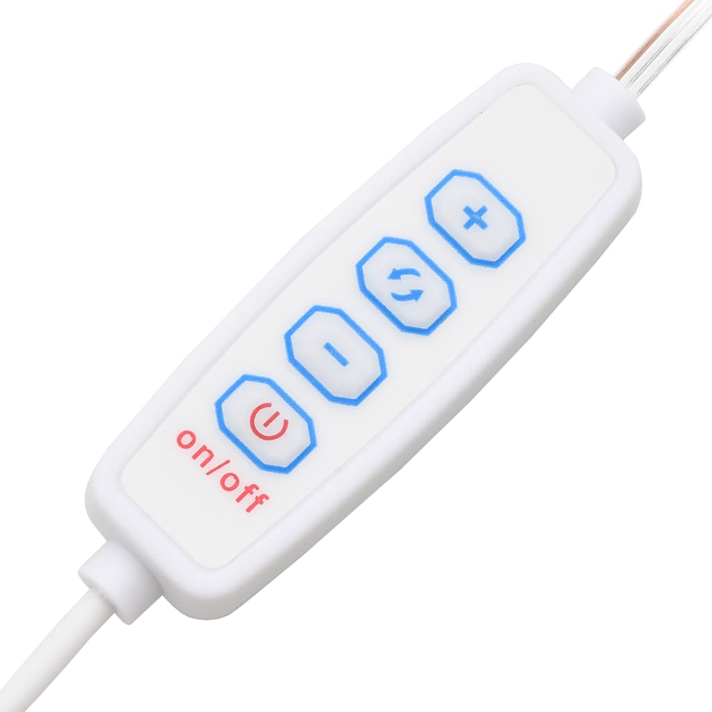 makeupbord med LED-lys 86,5x35x136 cm røget egetræsfarve