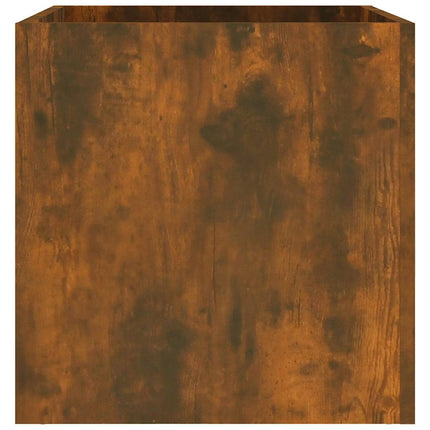 plantekasse 40x40x40 cm konstrueret træ røget egetræsfarve