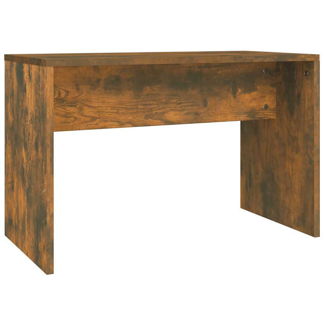 skammel til makeupbord 70x35x45 cm konstrueret træ røget egetræ