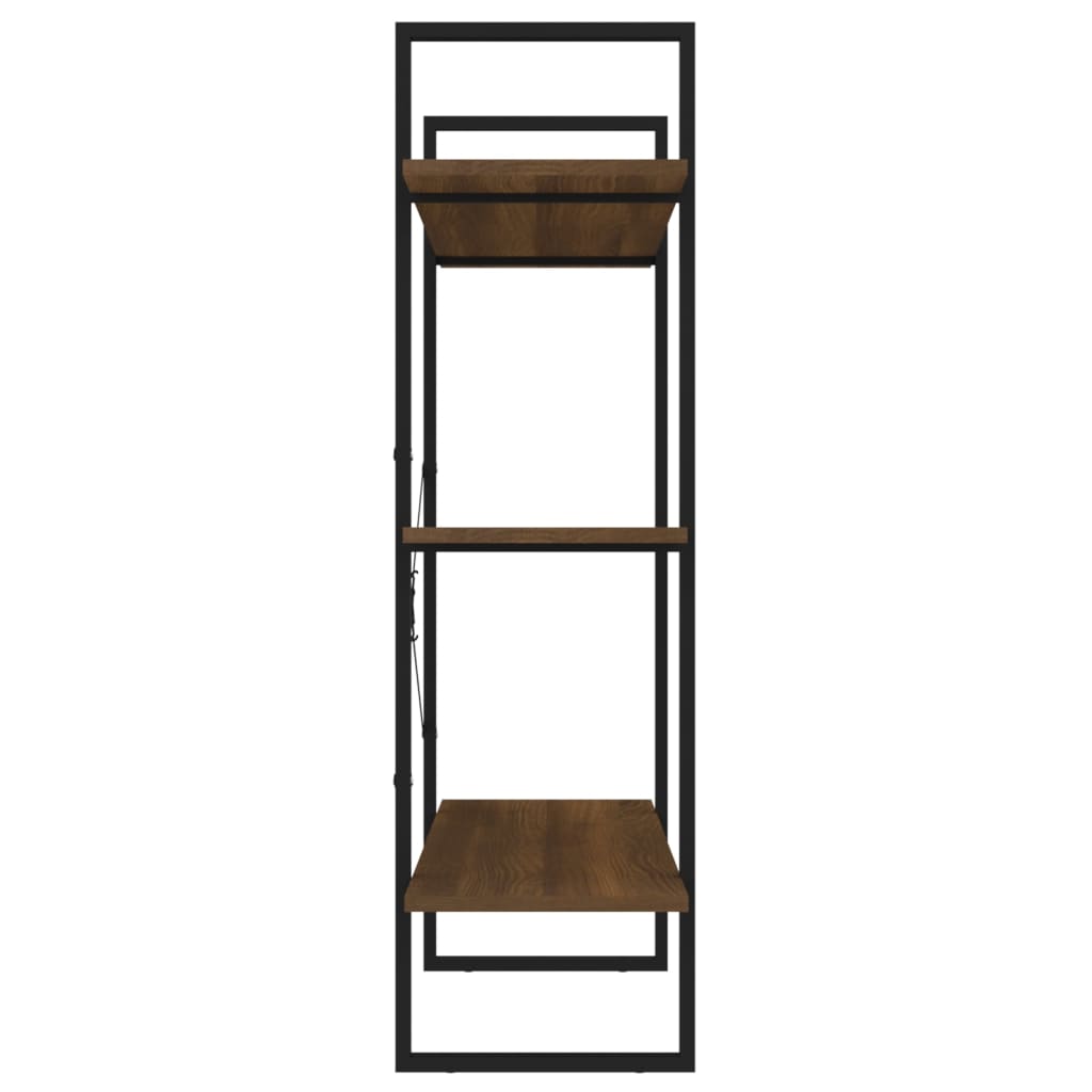 bogreol 100x30x105 cm konstrueret træ sonoma-eg