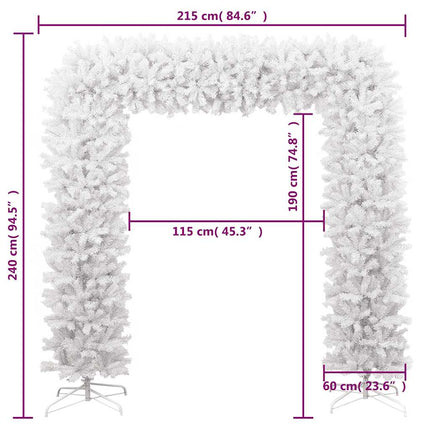 juleguirlande 240 cm hvid