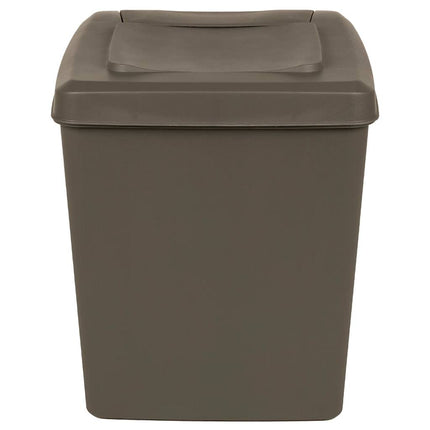 stabelbare affaldsspande 3 stk. 75 l polypropylen grå