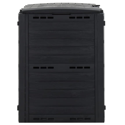 kompostbeholder 280 l polypropylen sort