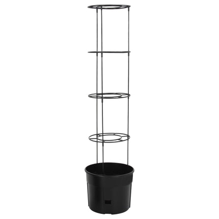plantekrukke til tomater Ø39x150 cm polypropylen antracitgrå
