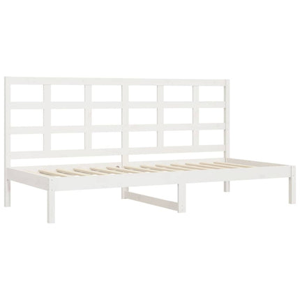 daybed uden madras 90x200 cm massivt fyrretræ hvid