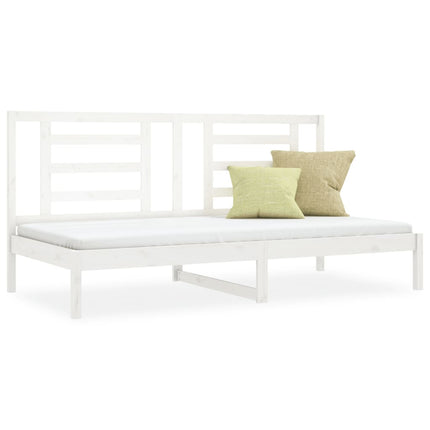 daybed uden madras 90x200 cm massivt fyrretræ hvid