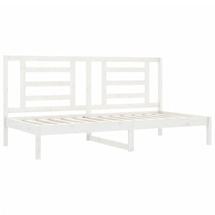daybed uden madras 90x200 cm massivt fyrretræ hvid
