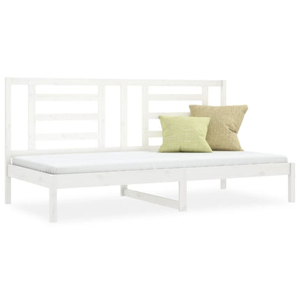 daybed uden madras 80x200 cm massivt fyrretræ hvid