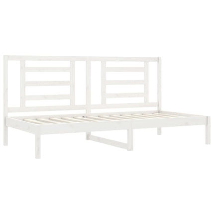 daybed uden madras 80x200 cm massivt fyrretræ hvid