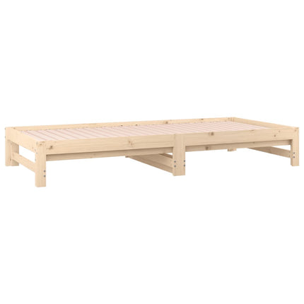 daybed med udtræk 2x(90x190) cm massivt fyrretræ