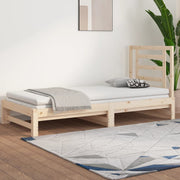 daybed med udtræk 2x(90x190) cm massivt fyrretræ