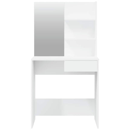 konsolbordsæt 74,5x40x141 cm hvid