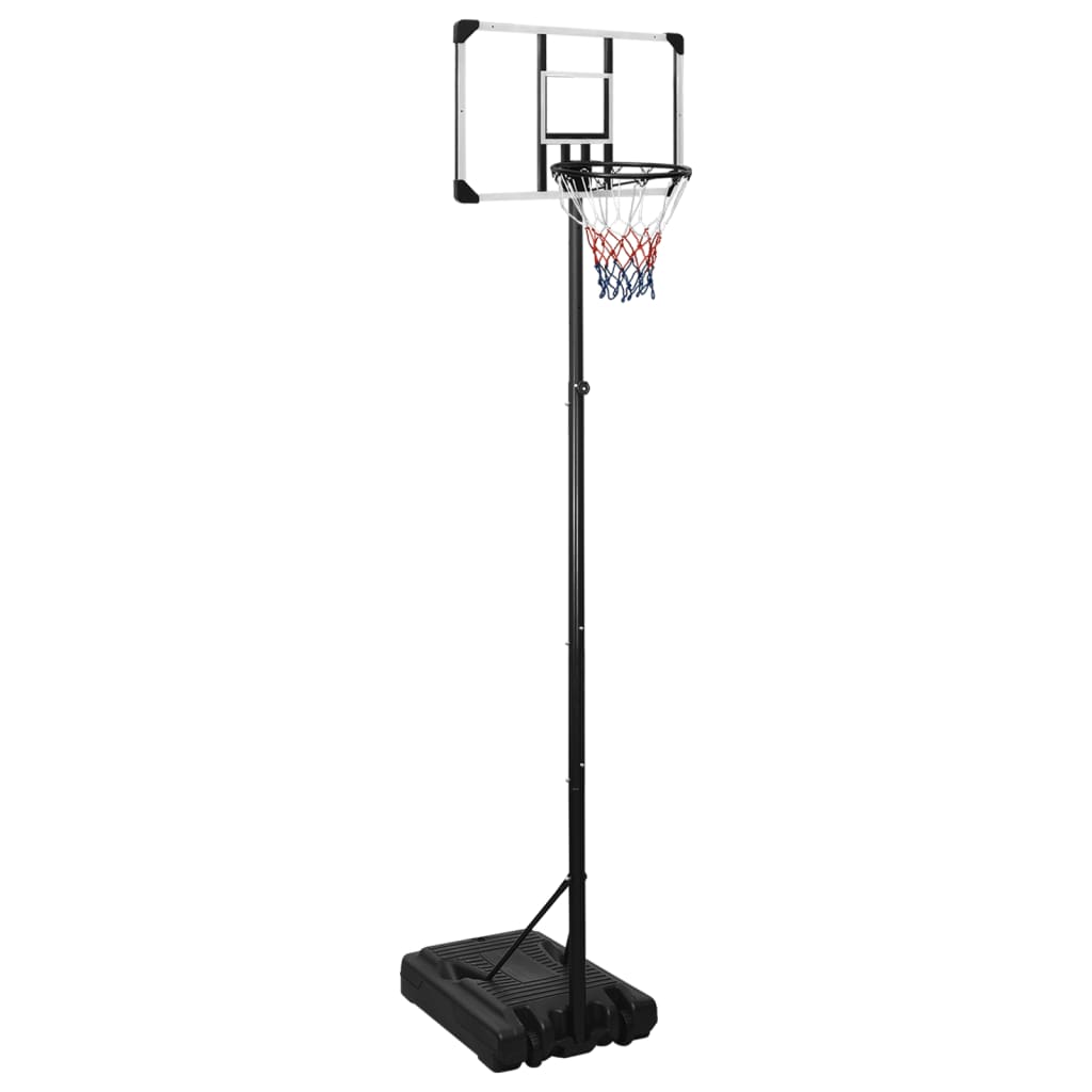 basketballstativ 280-350 cm polycarbonat transparent