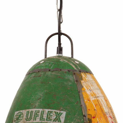 industriel hængelampe 32 cm E27 25 W rund flerfarvet