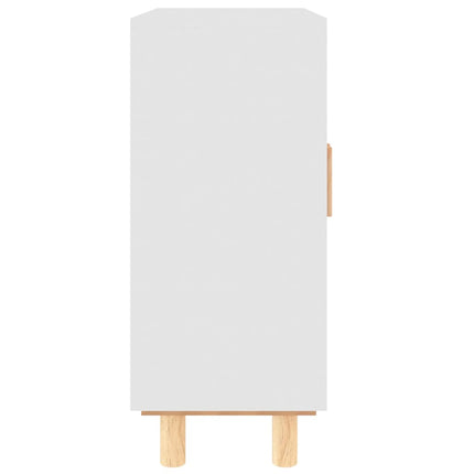 skænk 60x30x70 cm massivt fyrretræ og naturlig rattan hvid