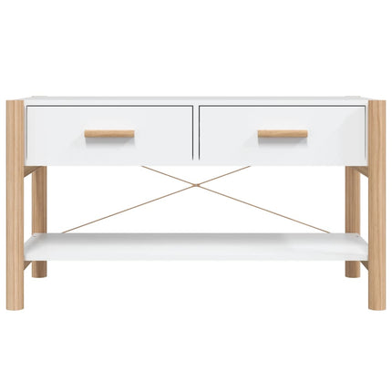 tv-bord 82x38x45 cm konstrueret træ hvid