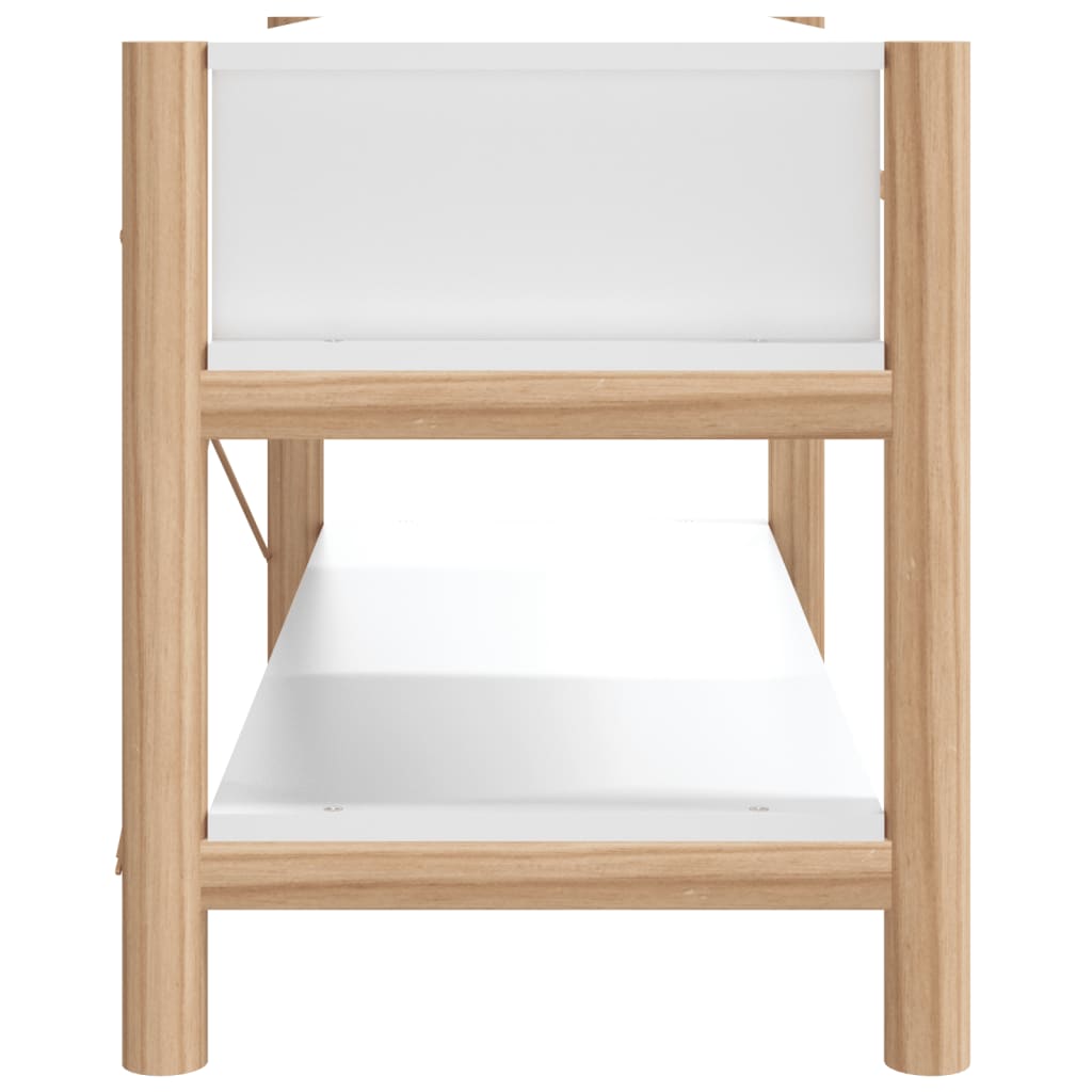 tv-bord 82x38x45 cm konstrueret træ hvid