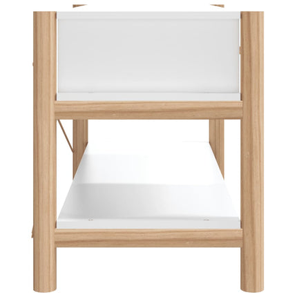 tv-bord 82x38x45 cm konstrueret træ hvid