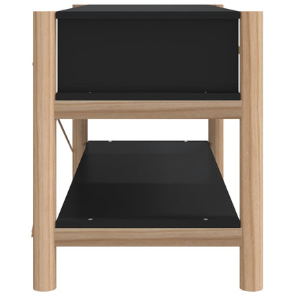 tv-bord 82x38x45 cm konstrueret træ sort