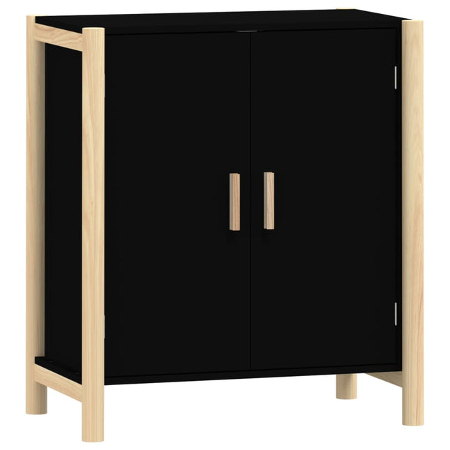 skænk 62x38x70 cm konstrueret træ sort