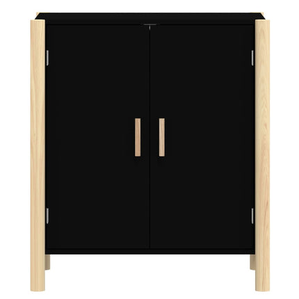 skænk 62x38x70 cm konstrueret træ sort