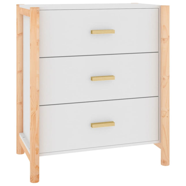 skænk 62x38x70 cm konstrueret træ hvid
