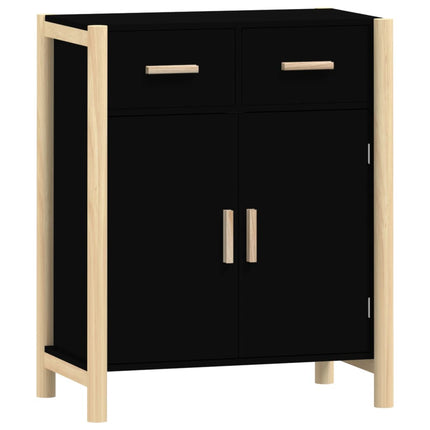 skænk 62x38x75 cm konstrueret træ sort
